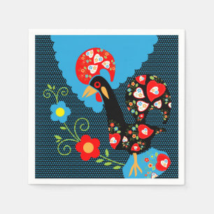The Rooster of Portugal Napkin