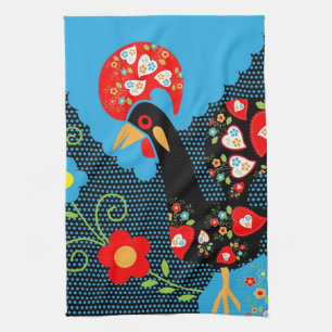 The Rooster of Portugal Tea Towel
