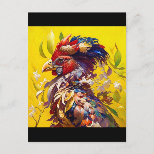 The Rooster postcard (Front)