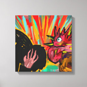 The Rooster’s Cry – Christian Canvas Wall Art 