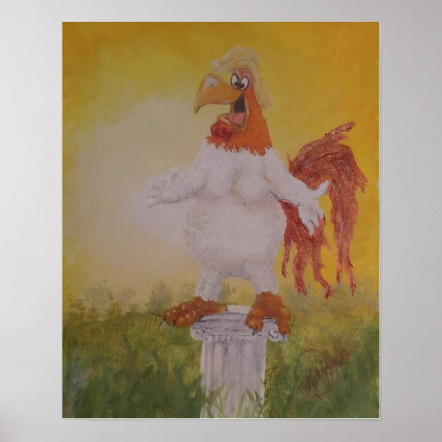 "The Rooster That Thought He Made the Sun Come Up" Poster (Front)