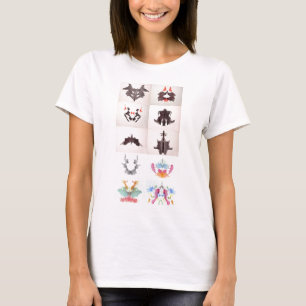 The Rorschach Test Ink Blots All 10 Plates 1-10 T-Shirt