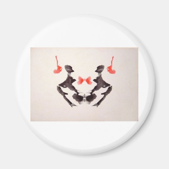 The Rorschach Test Ink Blots Plate 3 Two Humans Magnet (Front)