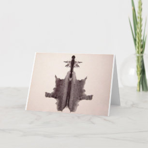 The Rorschach Test Ink Blots Plate 6 Hide Skin Rug Card
