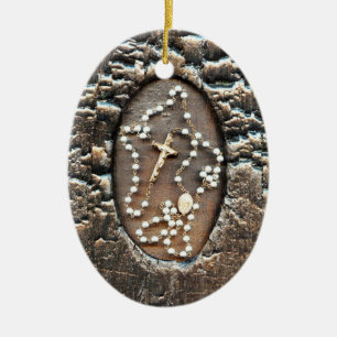 The Rosary & Prayer For Healing Ceramic Tree Decoration