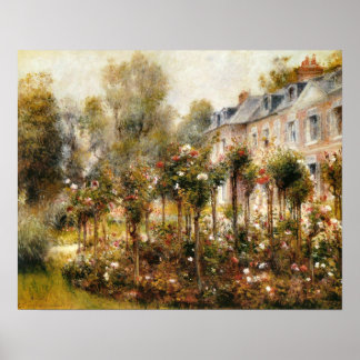 The Rose Garden at Wargemont Poster