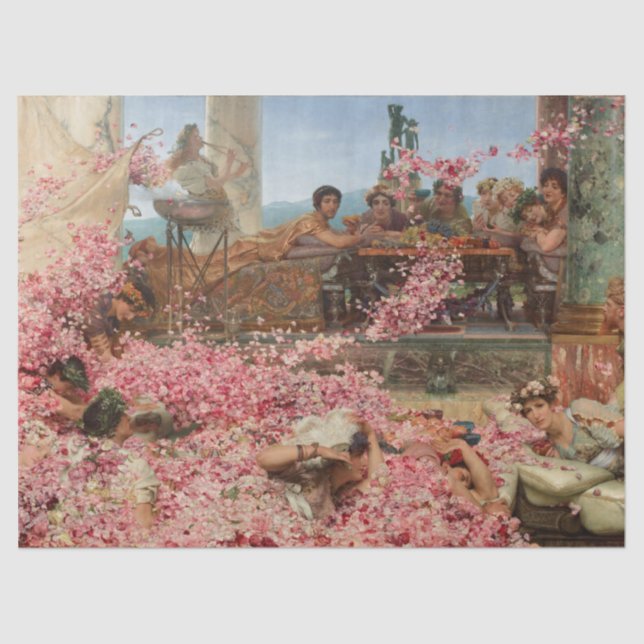 The Roses of Heliogabalus Sir Lawrence Alma-Tadema Tissue Paper (Front)