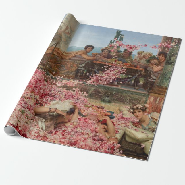 The Roses of Heliogabalus Sir Lawrence Alma-Tadema Wrapping Paper (Unrolled)