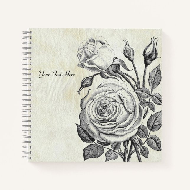 The Rose's Secret Garden Notebook (Front)
