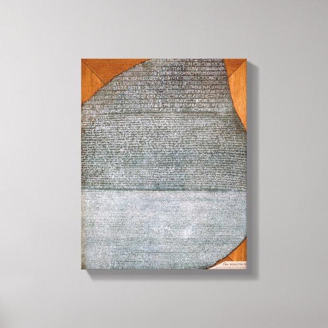 The Rosetta Stone, from Fort St. Julien, Canvas Print (Front)