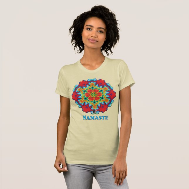 The Rosey Namaste Kaleidoscope T-shirt (Front Full)