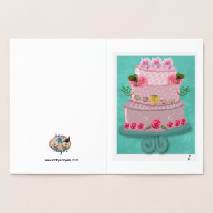 The Rosy Celebration Foil Card