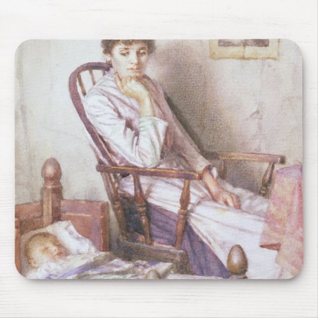 The Rosy Idol of her Solitude Mouse Pad (Front)