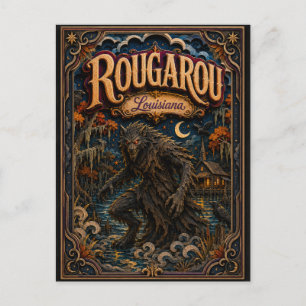 The Rougarou Louisiana Popcut Legends Postcard
