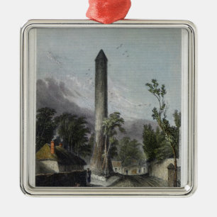 The Round Tower of Clondalkin Metal Tree Decoration