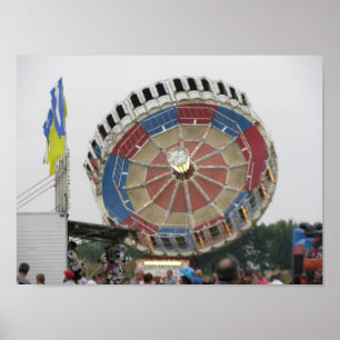 The Roundup Amusement Park Ride Poster