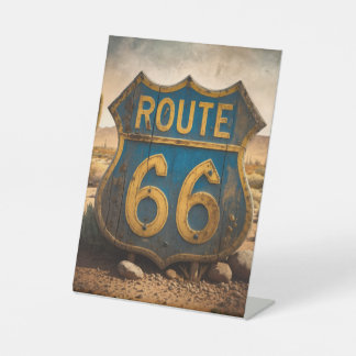 THE ROUT 66 PEDESTAL SIGN