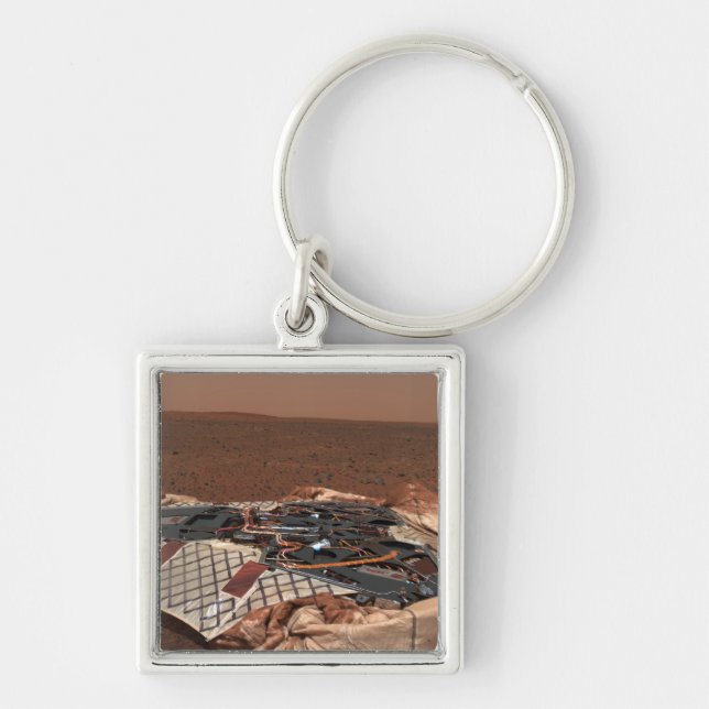 The rover's landing site key ring (Front)