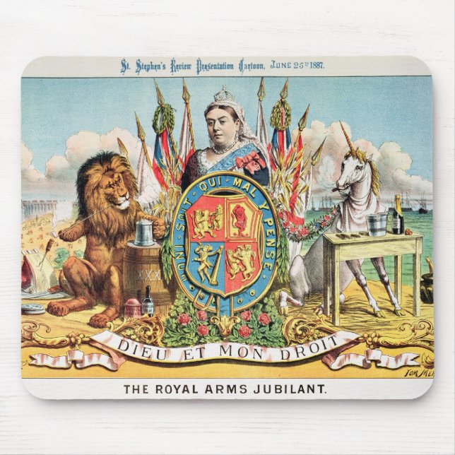 The Royal Arms Jubilant Mouse Pad (Front)