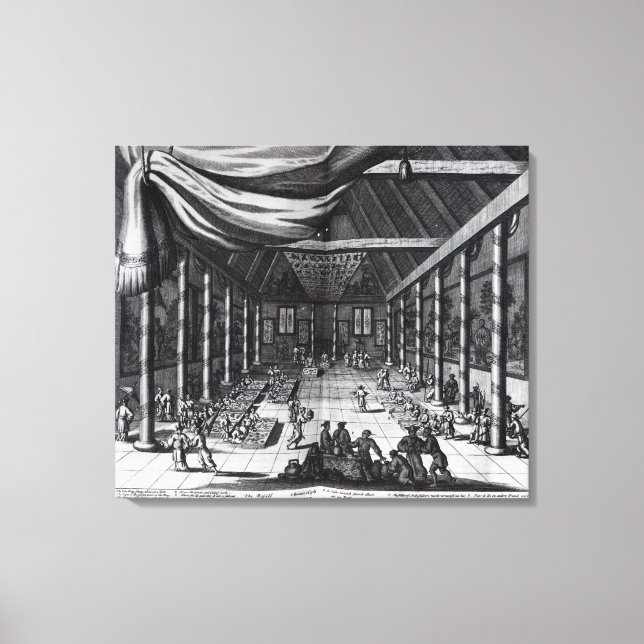 The Royal Banquet, illustration Canvas Print (Front)