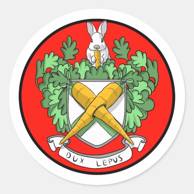 The Royal Bunny Classic Round Sticker (Front)