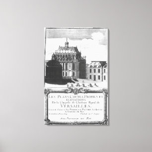 The Royal Chapel, illustration from 'Les Plans Canvas Print