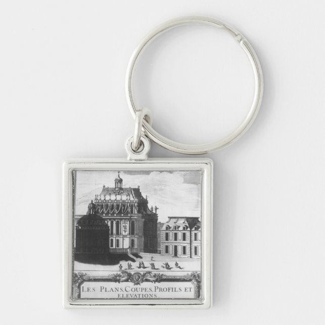 The Royal Chapel, illustration from 'Les Plans Key Ring (Front)