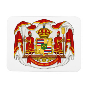 The Royal Coat of Arms of the Kingdom of Hawaii Magnet