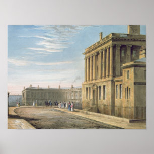 The Royal Crescent, Bath 1820 Poster
