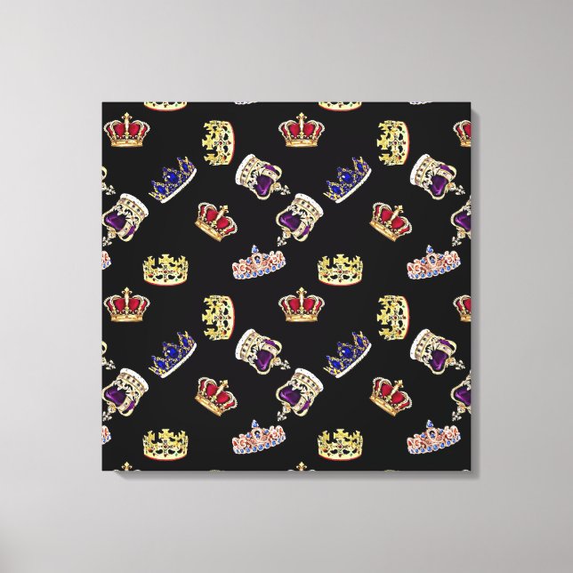 The Royal Crowns Canvas Print (Front)