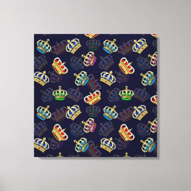 The Royal Crowns Canvas Print (Front)