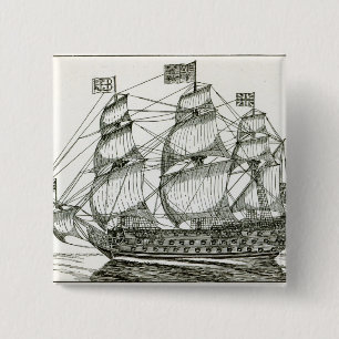 The Royal George 15 Cm Square Badge