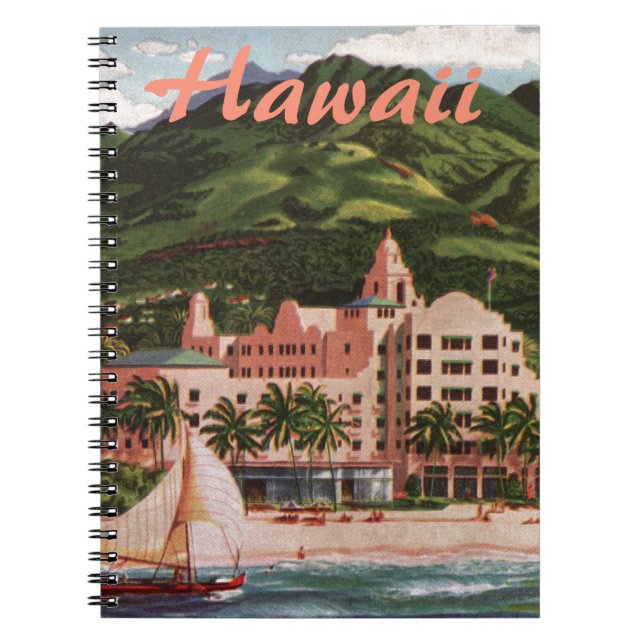 The Royal Hawaiian Hotel Custom Notebook (Front)