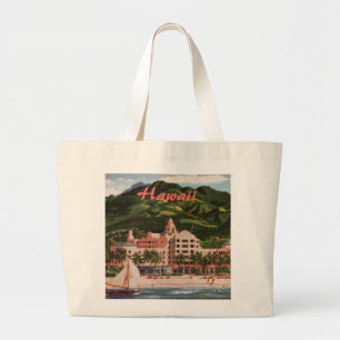 The Royal Hawaiian Hotel Large Tote Bag