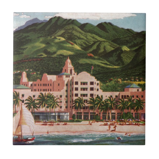The Royal Hawaiian Hotel Tile (Front)