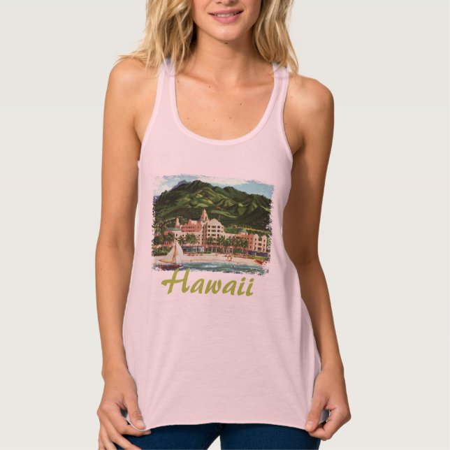 The Royal Hawaiian Ladies T-Shirt Singlet (Front)