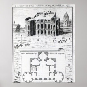 The Royal Observatory in Paris, 1741 Poster