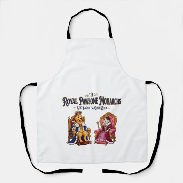 The Royal Pawsome Monarchs Apron (Front)