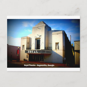 THE ROYAL THEATRE - HOGANSVILLE, GEORGIA POSTCARD