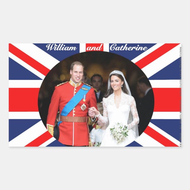 The Royal Wedding 14 Rectangular Sticker (Front)