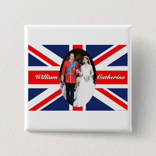 The Royal Wedding 15 Cm Square Badge