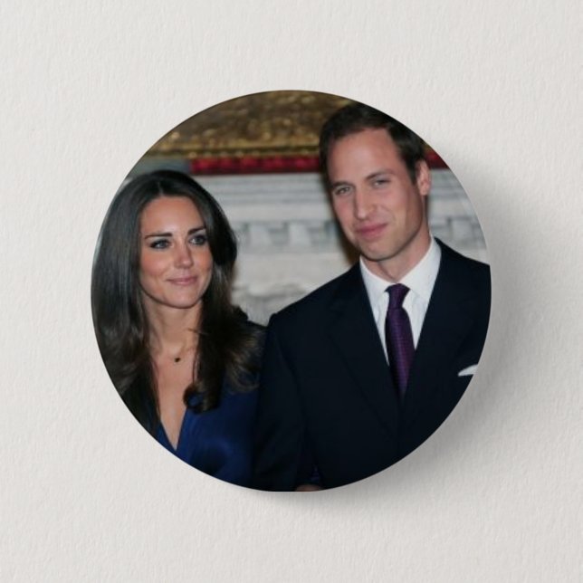 The Royal Wedding 6 Cm Round Badge (Front)