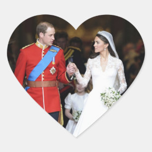 The Royal Wedding 8 Heart Sticker
