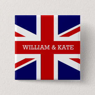 The Royal Wedding - William & Kate 15 Cm Square Badge
