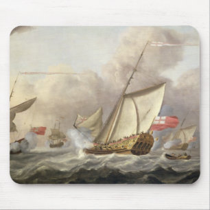 The Royal Yacht 'Mary' Exchanging Salutes Mouse Pad