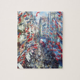 The Rue Montorgueil, Paris by Claude Monet Jigsaw Puzzle