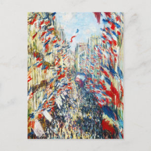 The Rue Montorgueil, Paris, Festival of June Postcard