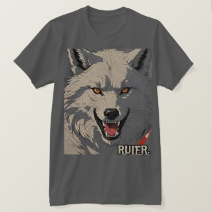 The Ruler   Aggressive Wolf T-shirt Design for Men