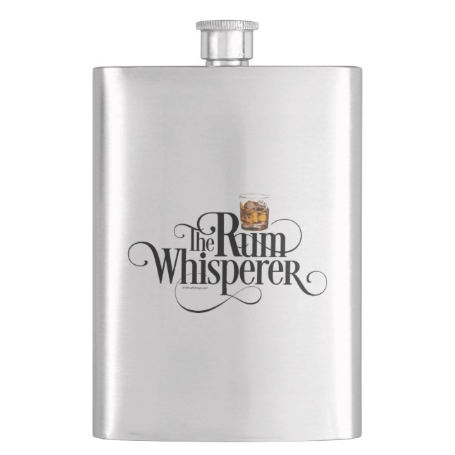 The Rum Whisperer Flask (Front)