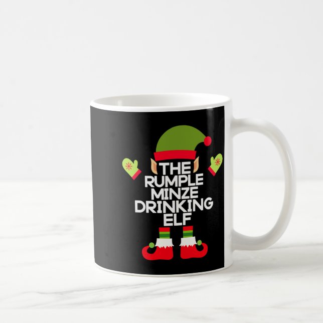 The Rumple Minze Drinking Elf Funny Whiskey  Coffee Mug (Right)